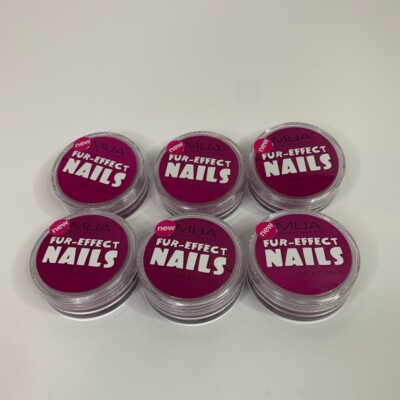 X6 MUA Purple Fur Effect Nail Art Powder make up academy wholesale clearance UK
