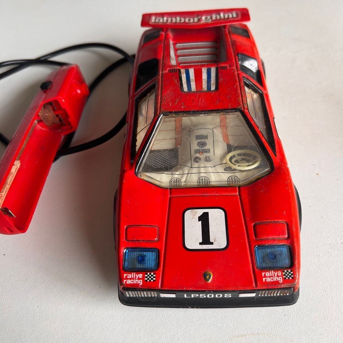 Vintage TAIYO Lamborghini Countach Remote Control R/C Car Japan