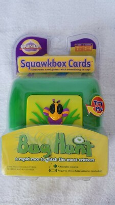 NIP Cranium BUG HUNT Squawkbox Cards Electronic Card Game