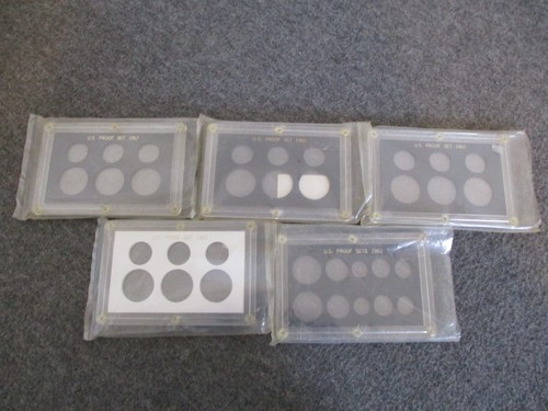 NOS 1957-60-61-62-63 UNITED STATES "CAPITAL" PROOF COIN (CASES ONLY) SET of (5) - Picture 21 of 22