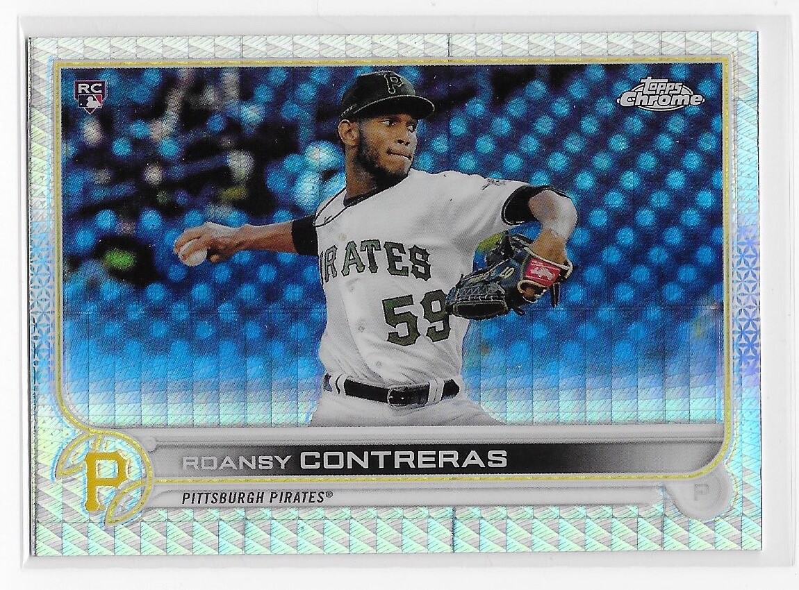 2022 Topps Chrome XFractor ROANSY CONTRERAS Pittsburgh Pirates RC #53