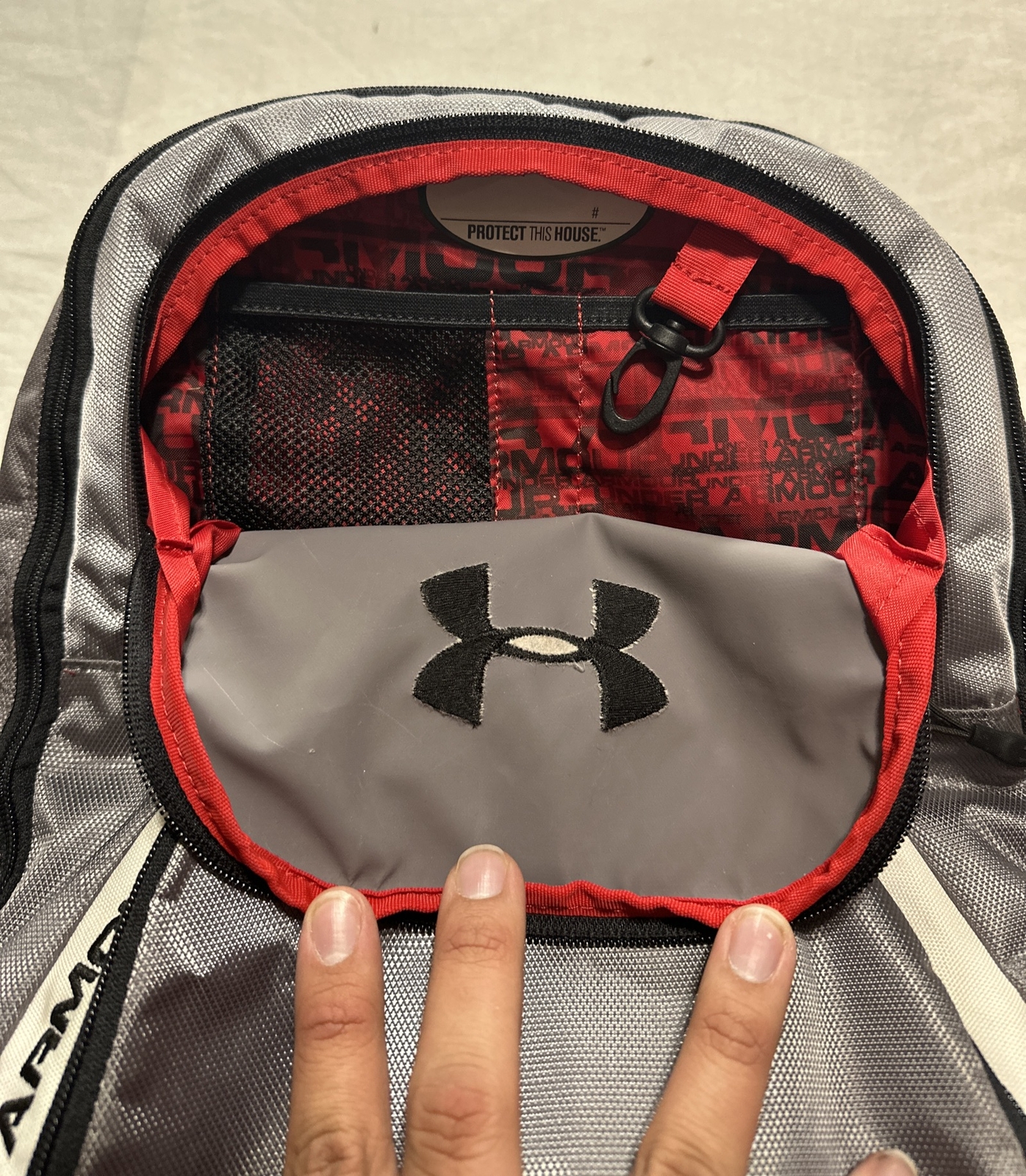 Under armor Gray Basketball Backpack 4 Pockets Pr… - image 3