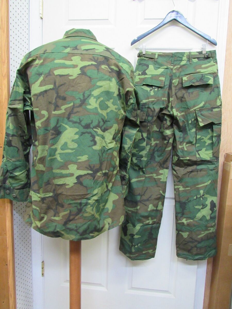 Vietnam Era US Erdl Camo Trousers Pants & Jungle Jacket Vietnam Era US Erdl Camo Trousers Pants & Jungle Jacket