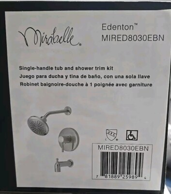Mirabelle Shower Trim Package  MIRED8030EBN