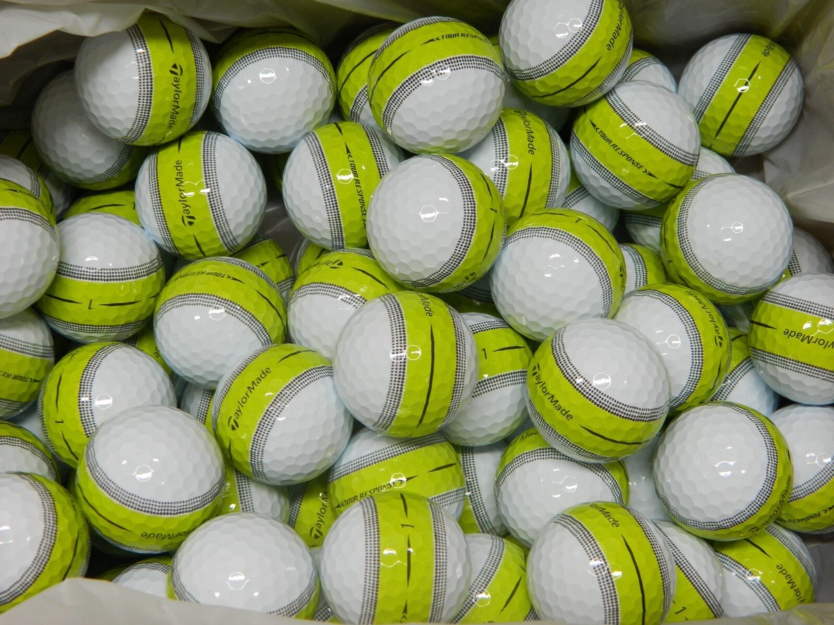 新品TaylorMade TOUR RESPONSE STRIPE 72球 New ツアーレスポンス ストライプ イエロー ボール | TOUR