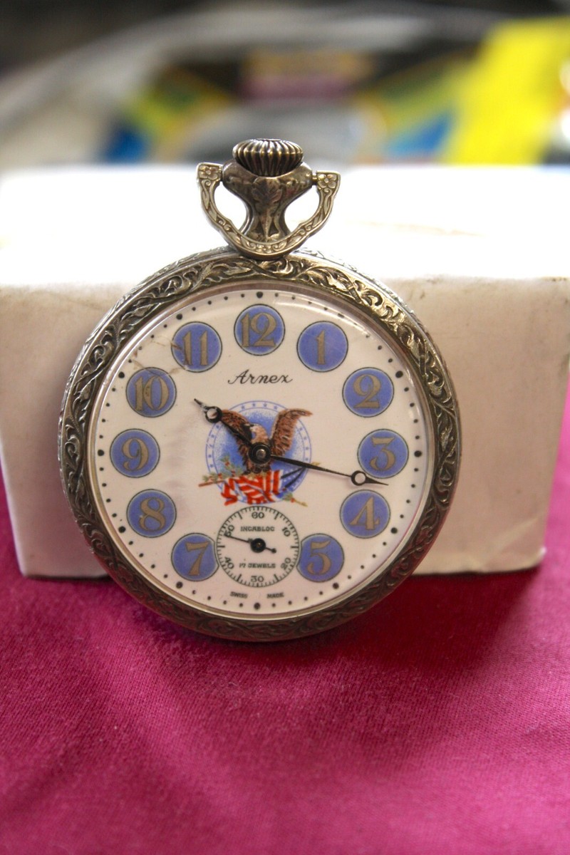 ARNEX JOHN F & ROBERT KENNEDY MEMORIAL POCKET WATCH TESTED AND