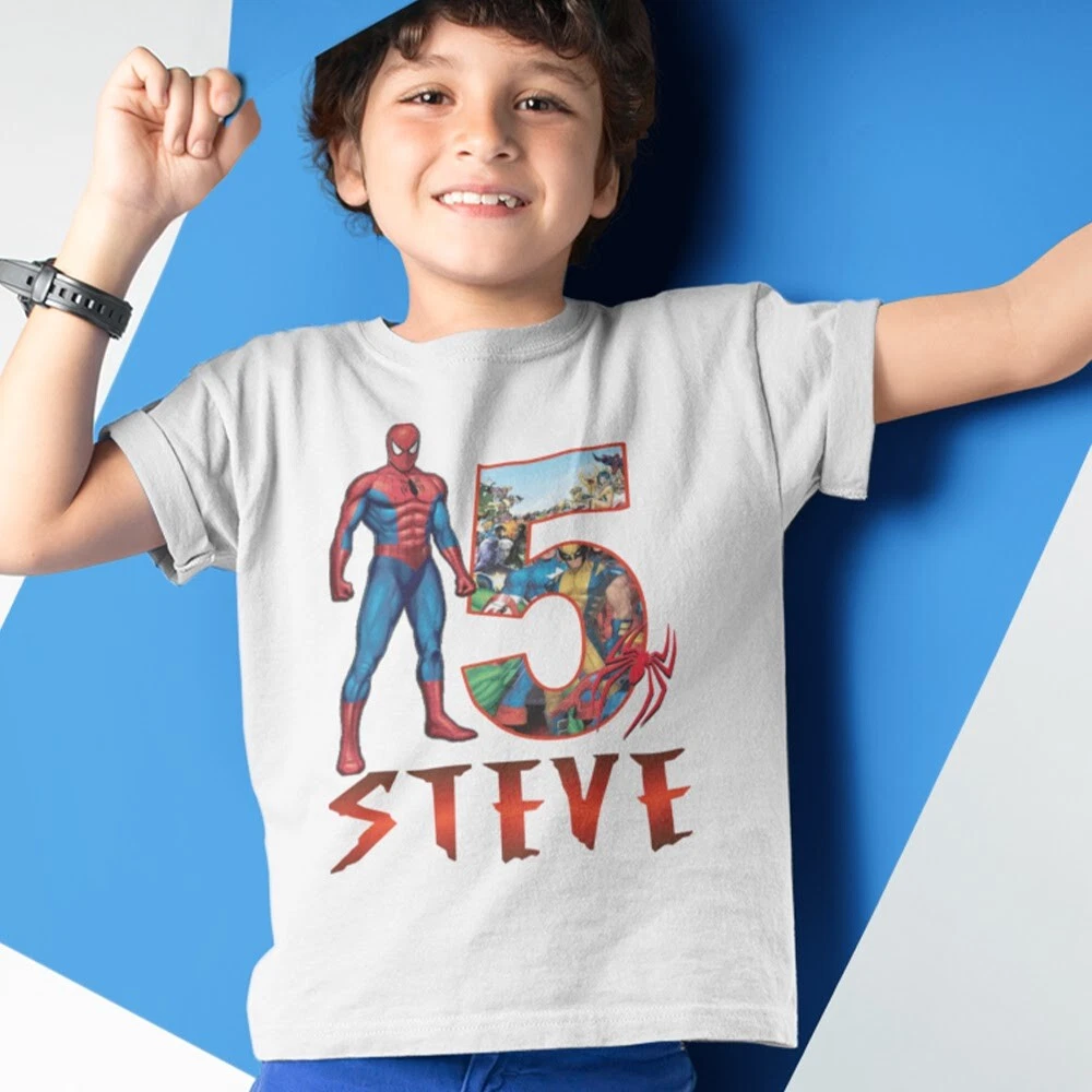 Spiderman Spiderman Shirt Spiderman Birthday Spiderman Birthday Shirt