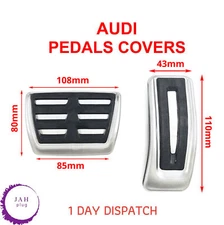 CAR BRAKE GAS ACCELERATOR PEDALS COVER 2PCS ANTI-SLIP FOR AUDI A4 A5 A6 A8 Q5