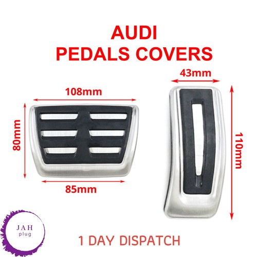 CAR BRAKE GAS ACCELERATOR PEDALS COVER 2PCS ANTI-SLIP FOR AUDI A4 A5 A6 A8 Q5