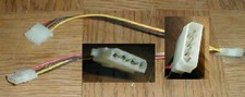 Computer Internal Power Y Splitter Extension CD HDD Style Molex 8"