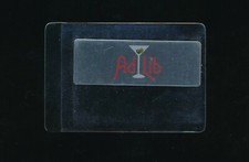 Ad Lib Martini bar nameplate stainless steel unused adhesive cool piece 3x1.25"