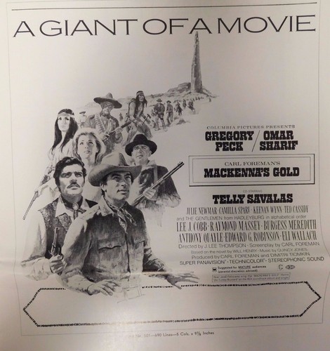 Mackenna"s Gold 1969 Movie Press Book Columbia Pictures A Giant Of A Movie Rare - Bild 5 von 6