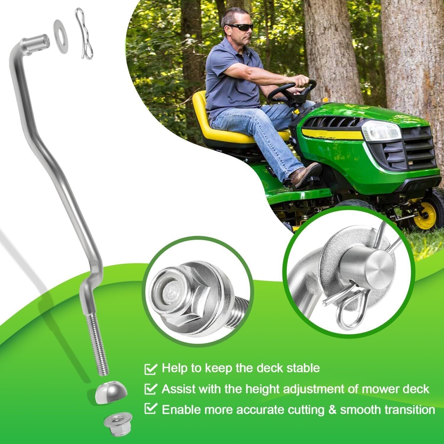 New Mower GX20497 Front Draft Arm Kit For Grelly USA