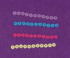 FLOWER CHAIN border die cuts scrapbook cards