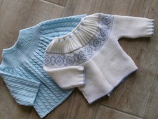 brassières baigneur poupon 60cm, ou 3 mois, laine années 1980