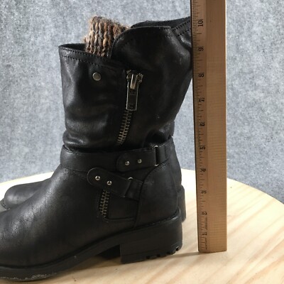 Torrid Boots Womens 8 Wide Mid Calf Booties Heels Casual Black