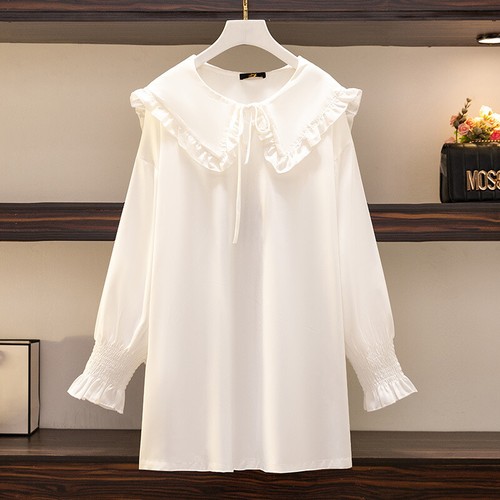 Ladies Girls Blouse Shirt Ruffle Frill Loose Drawstring Casual Pullover Top Chic - Picture 8 of 11
