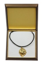 Polish Lowland Sheepdog, PON - Dog Collar In Gift Box, Gold Plated A