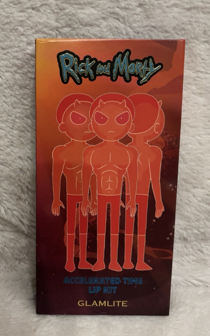 Glamlite X Rick and Morty Accelerated Time Lip Kit New