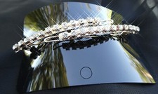 Rhinestone Crystal Barrettes - Hair Clips - Prom/Show Choir/Wedding - NEW 