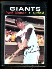 1971 TOPPS #128 FRANK JOHNSON GIANTS EXMINT E016576