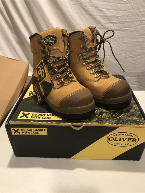 OLIVER 55232 Lace Up Work Boots Steel 