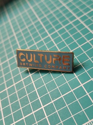 Vtg Culture Brewing Company Gold Tone Lapel Pin
