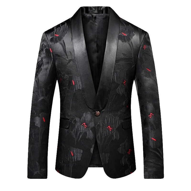 Poliéster Paisley trajes y Blazers de boda para hombres