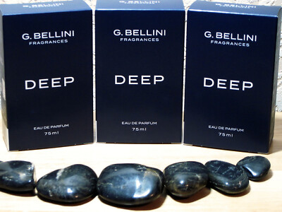 (146,62  /L), G. BELLINI, DEEP,  3x 75 ml Eau de Parfum, OVP, (insg. 225 ml)