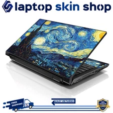 Laptop Skin Sticker Notebook Decal Cover Starry Night for Dell Apple Asus 13-16"