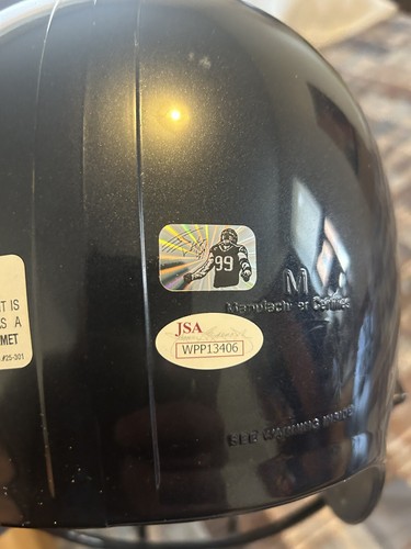 JJ WATT HOUSTON TEXANS SIGNED AUTOGRAPH FULL SIZE HELMET JSA - Picture 5 of 5