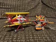 ZZ Germany 31 Tin Airplane Biplane Pontoon Pilot Pennytoy