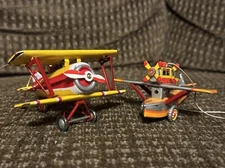 ZZ Germany 31 Tin Airplane Biplane Pontoon Pilot Pennytoy