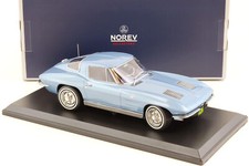 NOREV COLLECTORS 1:18 AUTO DIE CAST CHEVROLET CORVETTE STING RAY 1963 189050