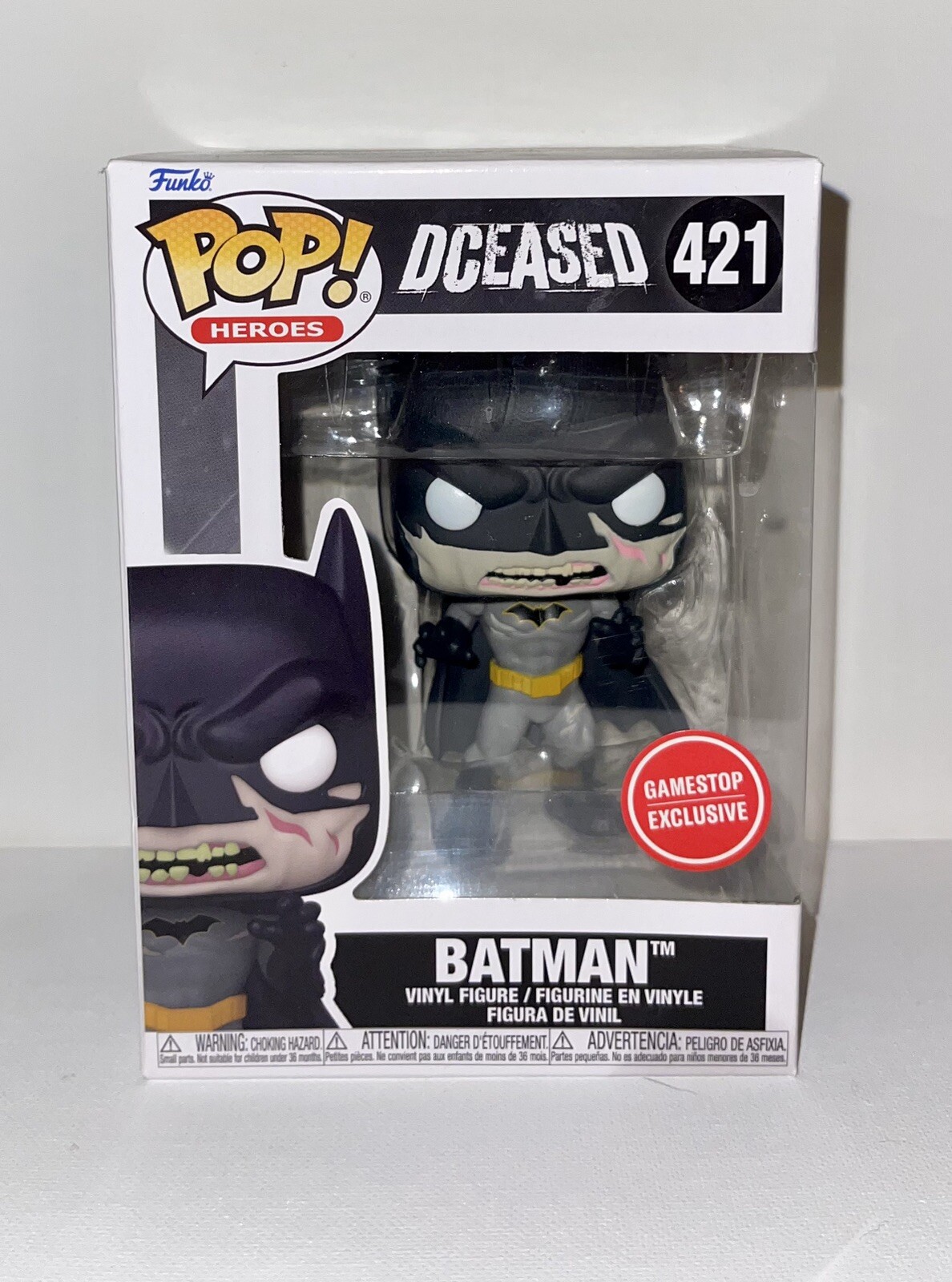 Funko Pop Heroes Dc Dceased Batman #421 Gamestop Exclusive