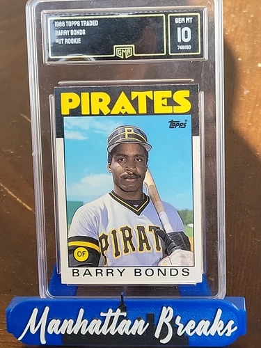 GMA 10🔥 1986 Topps Traded - #11T Barry Bonds (RC) 🔥 ⛄🎁