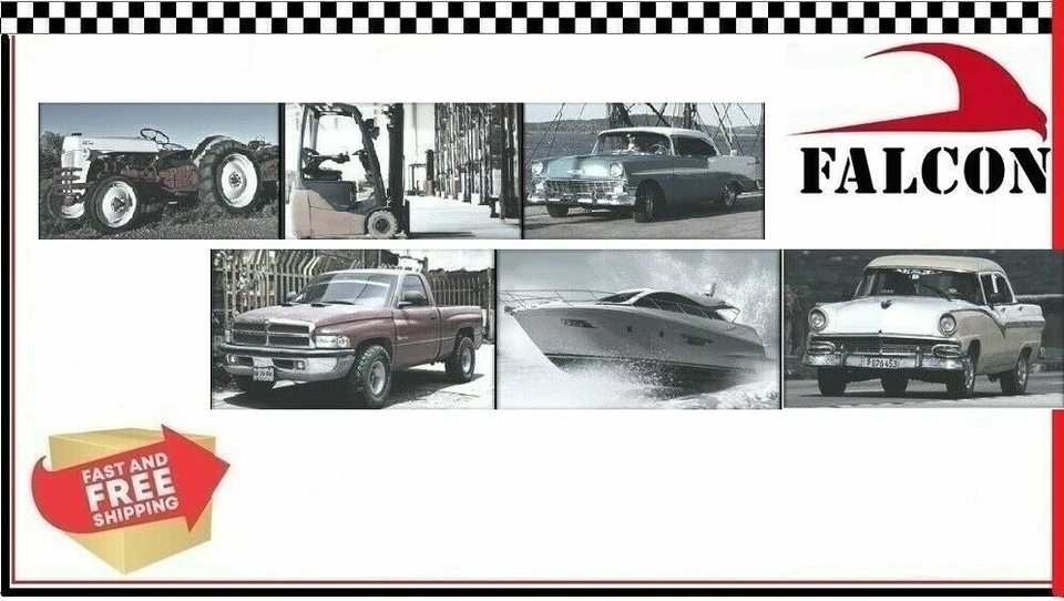 Juego de juntas de colector de escape del motor AMC Nash Jeep 250 287 327 V8 1957-1970 MEJOR Foto 4 de 4