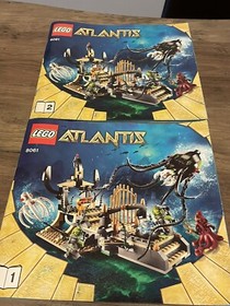 LEGO Atlantis: Gateway of The Squid (8061) Near Complete W/ Box, Manuals, Figure