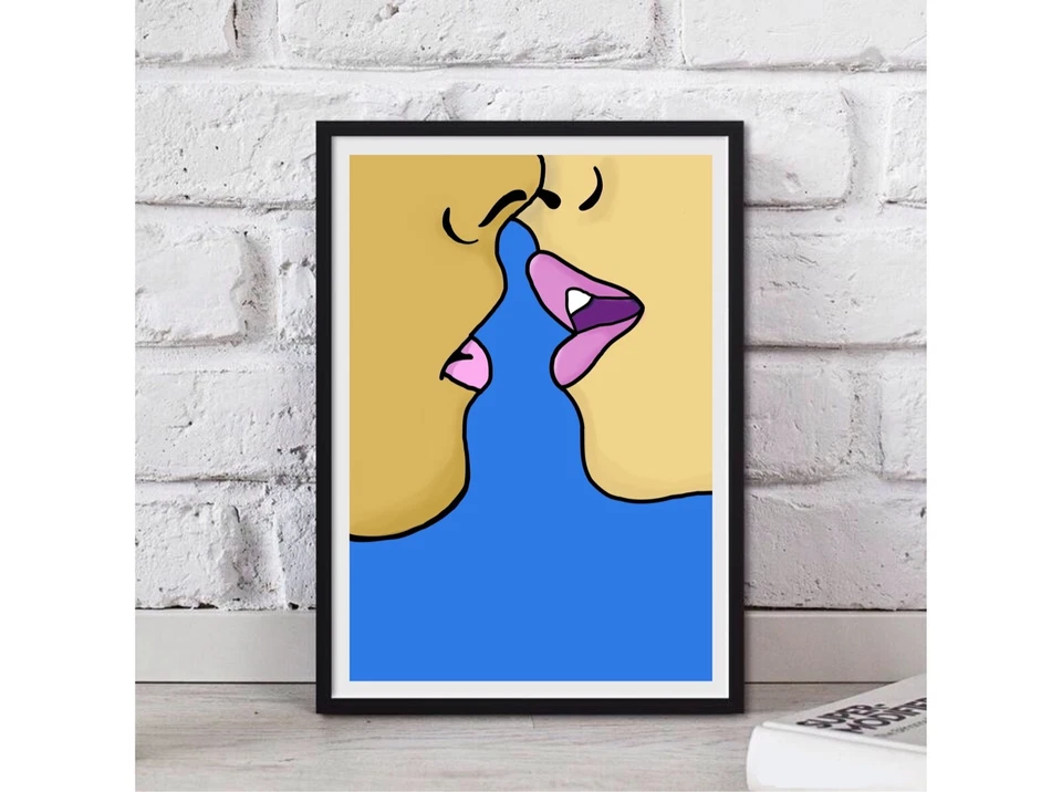 Impresión de obras de arte pinup/pop firmada A3, limitada a 500 impresiones Foto 3 de 4