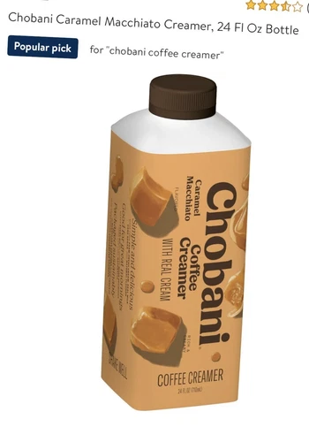 Chobani Caramel Macchiato Coffee Creamer, 1 Pack- 24oz Each