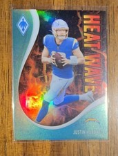 2021 Phoenix Football JUSTIN HERBERT Heat Wave #64/149 Teal No.5 Chargers