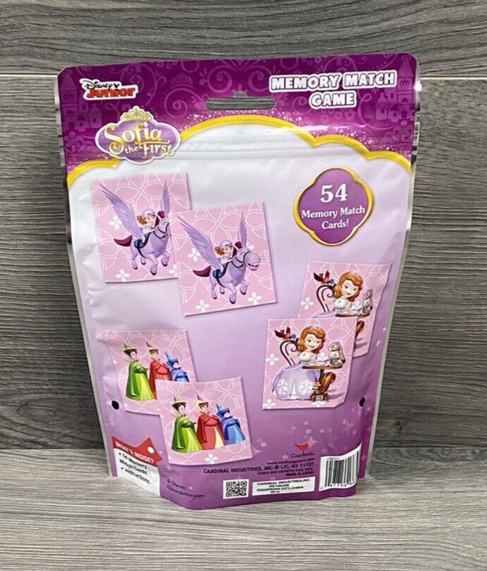Sofia The First Memory Match Game Disney Princess Resealable Bag