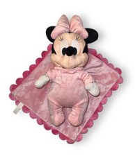 Baby Minnie Mouse 13" Stuffed Animal Toy in Pink Blanket Disney Babies NWOT