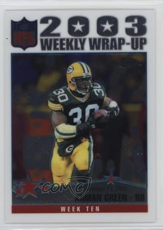 2004 Topps Chrome 2003 Weekly Wrap-Up Ahman Green #155 e9pFulfilled by COMC - World’s largest consignment service-image