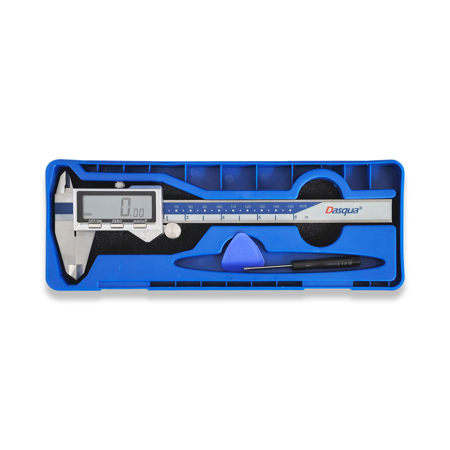 DASQUA 0-150MM METAL IP54 DIGITAL CALIPER WITH FRACTIONS 2019-0005