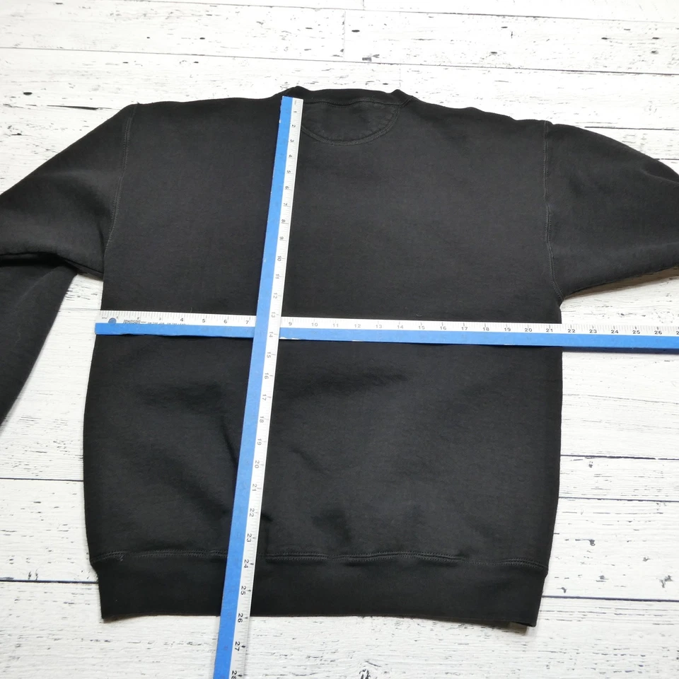 Sudadera Soffe Para Hombre Grande Negra Shakopee Fire Dept Bordada Cuello Redondo EE. UU. Foto 4 de 4