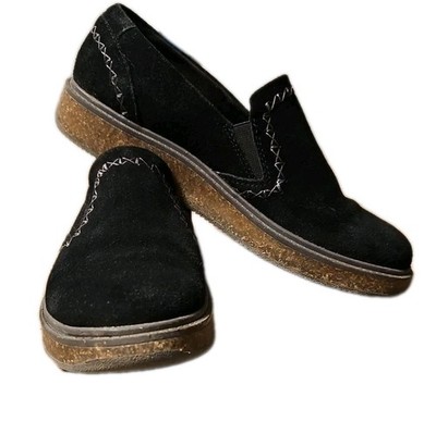Earth Elements Women 10 Black Suede Abelia Loafers 