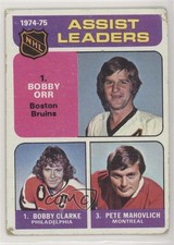 1975-76 Topps League Leaders Bobby Clarke Orr Pete Mahovlich #209 HOF 0ol0
