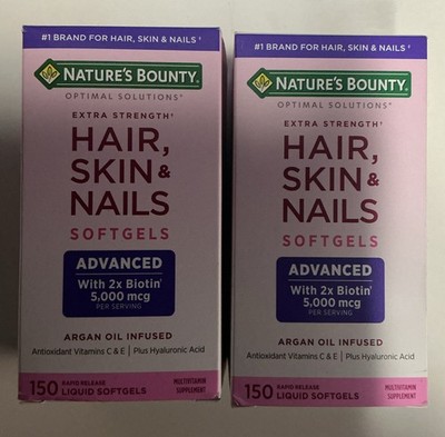 Nature's Bounty Hair Skin Nails Extra Strength Biotin 150 Liquid Softgels