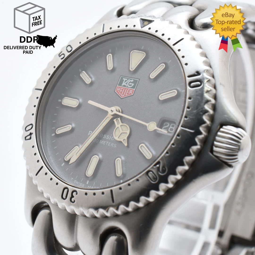 TAG Heuer Quartz 200 m (20 ATM) Water Resistance Wristwatches for